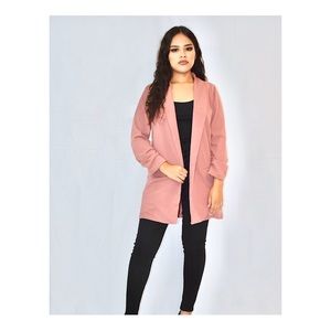 COPY - 3/4 Shiring Slv Open Front Blazer